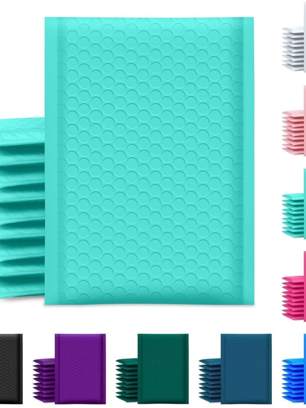 Bubble Mailer 6x10 Inch 100 Pack Usable Size 6x9 Inch Teal Poly Padded Envelopes